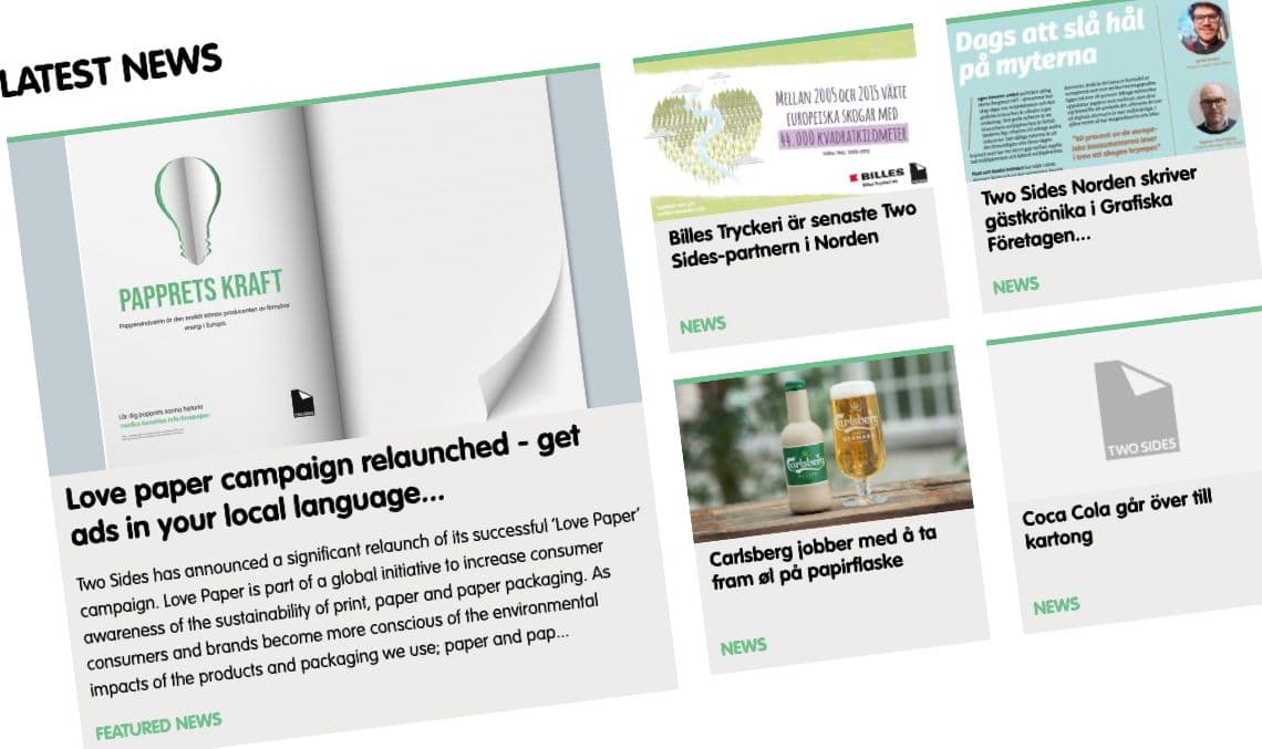 Billes and Papyrus sign up as Two Sides partners in Nordics