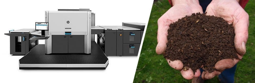 HP Indigo inks are compostable