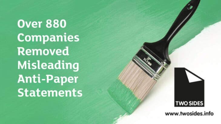 Over 880 Companies Removed Misleading Anti-Paper Statements